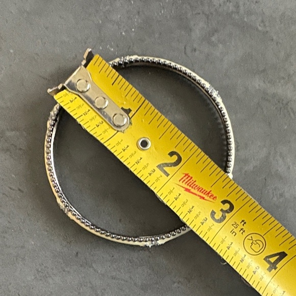 Freida Rothman Elegant Enamel & Sterling  Silver Cream Bangle with Accents - Picture 5 of 5